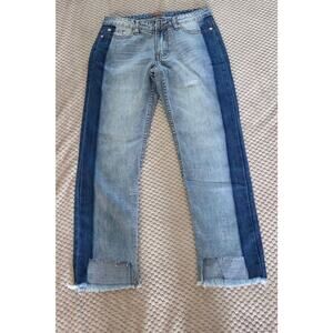 2 Tone Jeans Distressed Bold Contrast-NEW SIZE 26